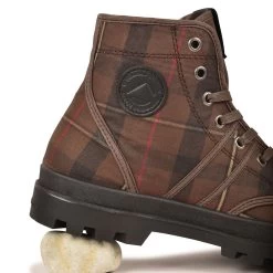 Pataugas AUTHENTIQUE MADE IN FRANCE F4G Tartan Marron -Pataugas BOOTS HOMME AUTHENTIQUE W H4G TARTAN MARRON 10