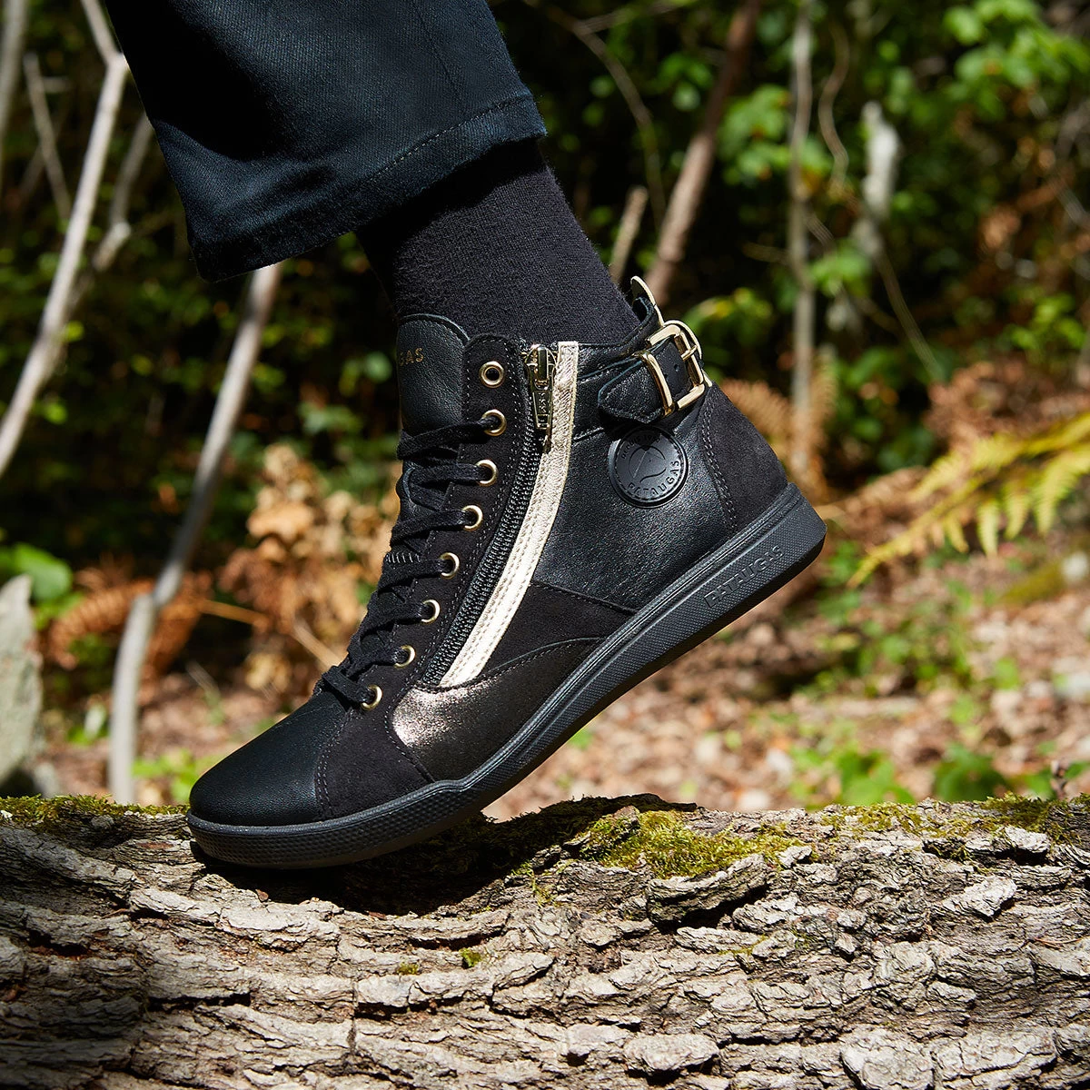 Pataugas PALME/MIX F4H NOIR/DORÉ 5 Pataugas PALME/MIX F4H NOIR/DORÉ – Image 3